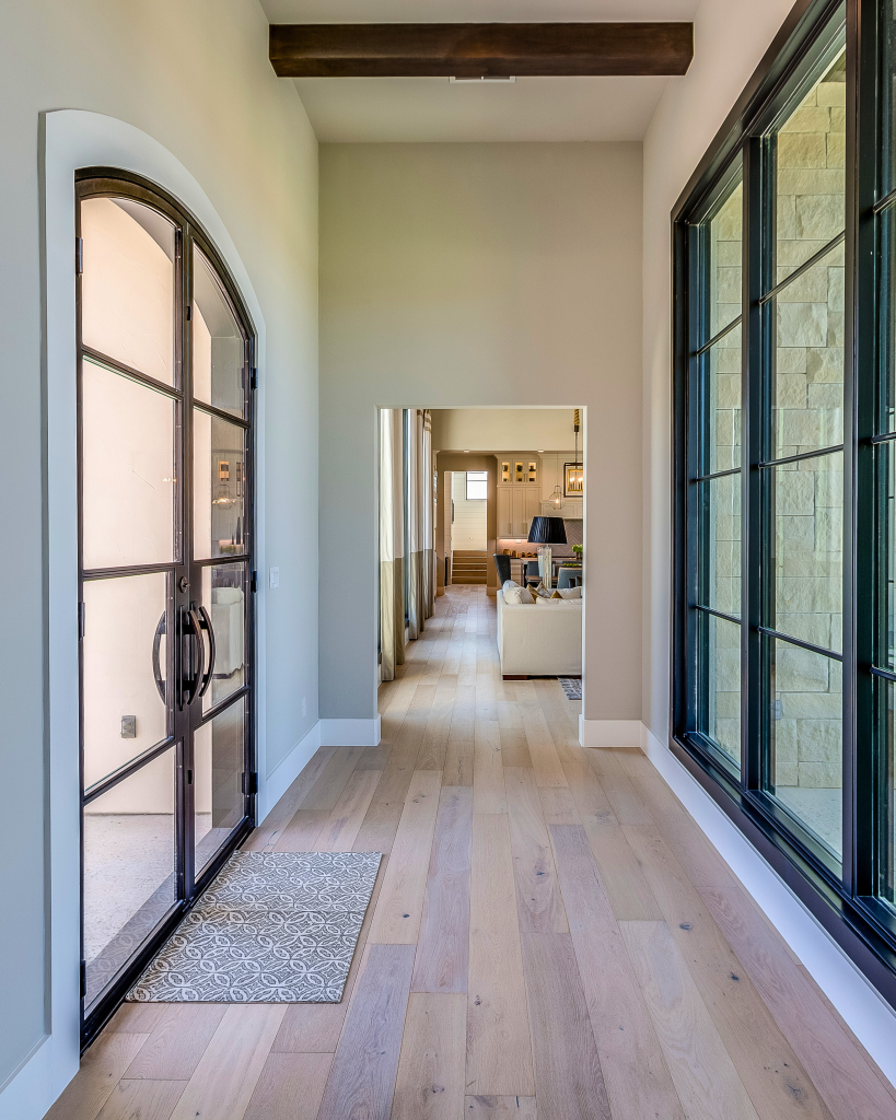 Bright entry hallway in a Tampa Bay home